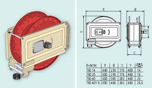 Шланговая катушка, шланговая катушечная система с металлическим корпусом и с автоматической укладкой шланга при сматывании, катушка для сматывания шлангов